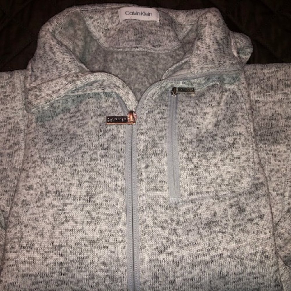 women Calvin Klein zipper sweater